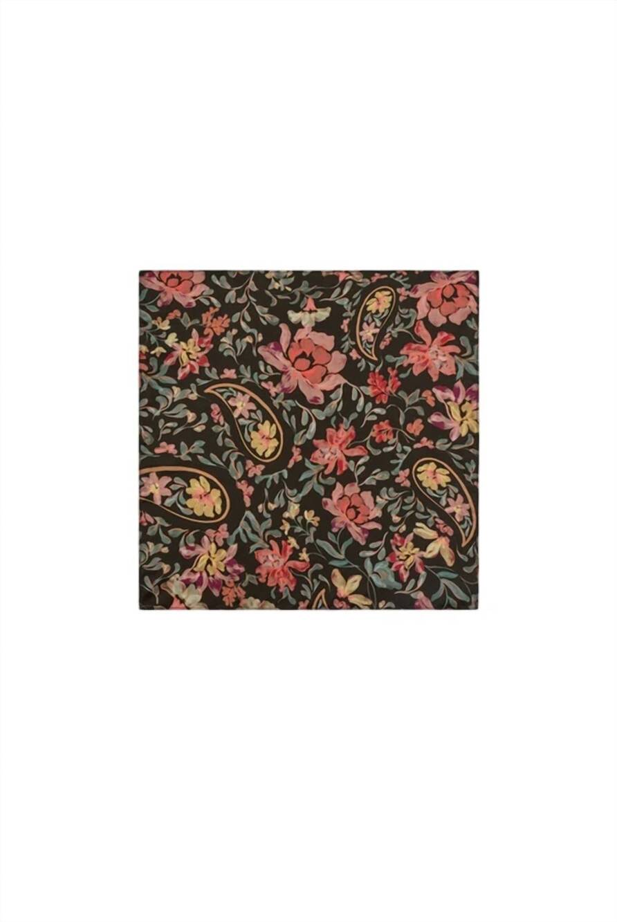 NEW JOHNNY WAS women's english fields neck scarf in black